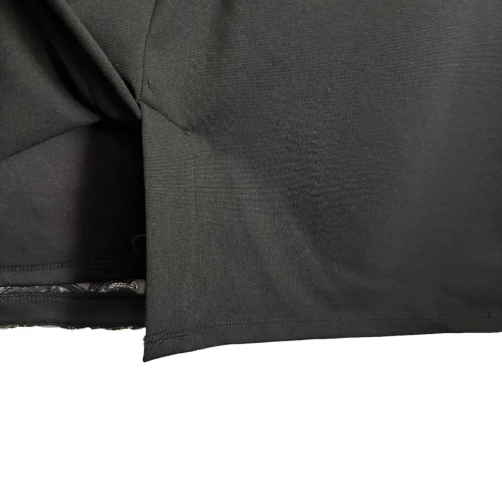 Cato Woman Size 18/20 W Black & Gold Sequined Skirt. - Picture 3 of 12